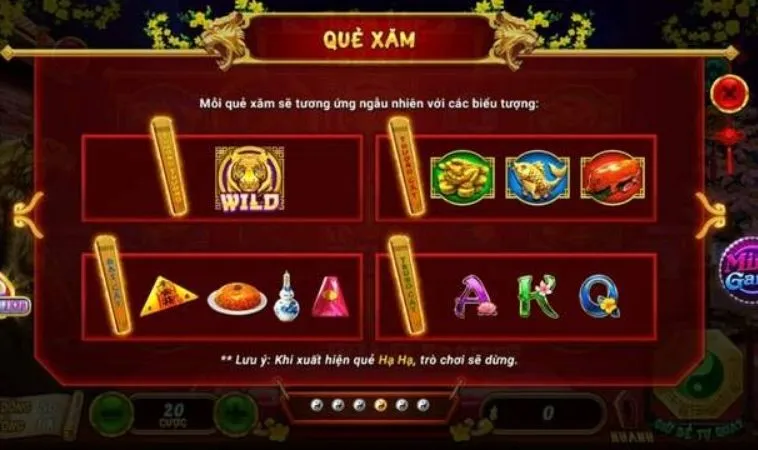 Bí Quyết Chinh Phục Nổ Hũ Xin Xăm Tại Hay88 Để Thắng Lớn 2 Các biểu tượng trong game Nổ Hũ Xin Xăm tại Hay88